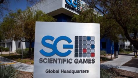 Scientific Games global headquarters seen Tuesday, June 29, 2021 in Las Vegas. Jeff Scheid/Nevada Independent)